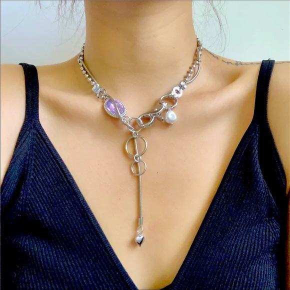 Jewelry - Statement Crystal Glass Ball Necklace